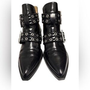 Steve Madden Women’s 8.5 Grazia Pointed Toe Moto Booties biker punk goth